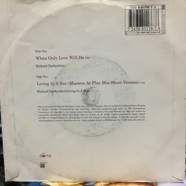 Richard Darbyshire : When Only Love Will Do (7")
