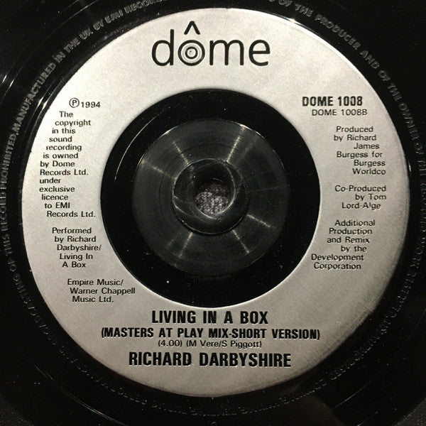 Richard Darbyshire : When Only Love Will Do (7")
