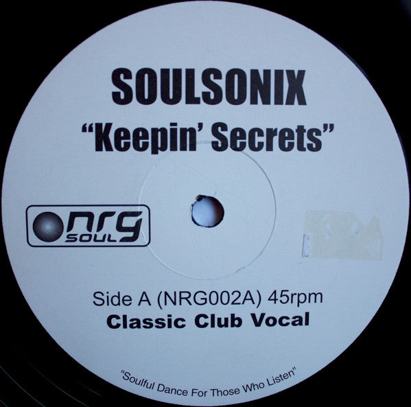 Soulsonix : Keepin' Secrets (12", W/Lbl)