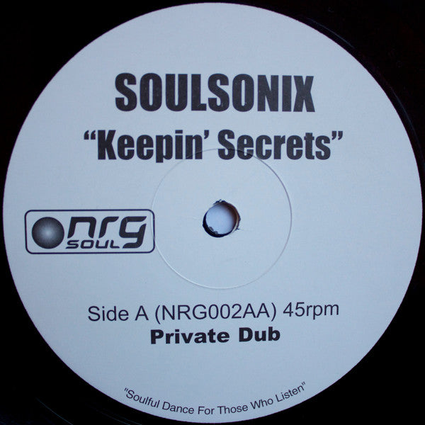 Soulsonix : Keepin' Secrets (12", W/Lbl)