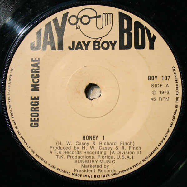 George McCrae : Honey 1 (7", Single, Sol)