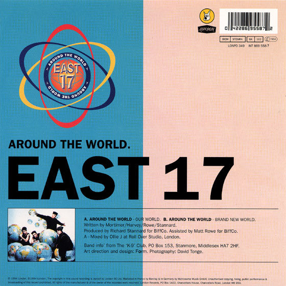 East 17 : Around The World (7", Single, Pic)