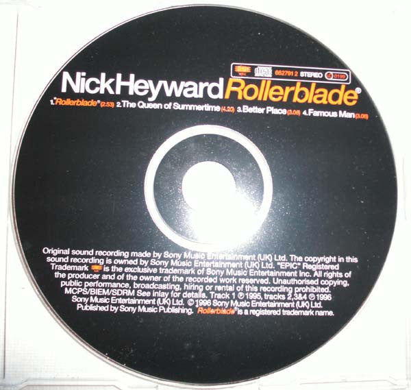Nick Heyward : Rollerblade (CD, Single)