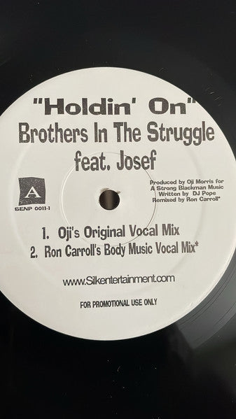 Brothers In The Struggle : Holdin' On (12", Promo)