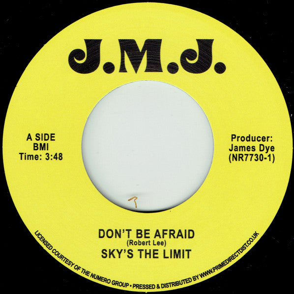 Sky's The Limit (3) : Don't Be Afraid (7", RE)