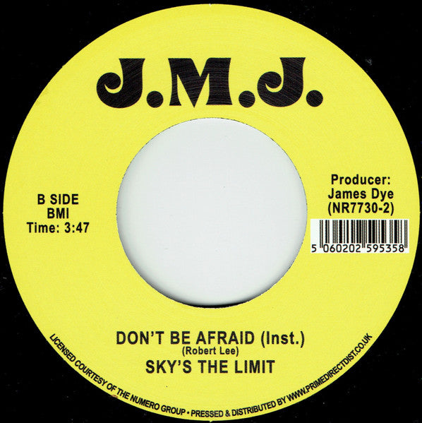 Sky's The Limit (3) : Don't Be Afraid (7", RE)
