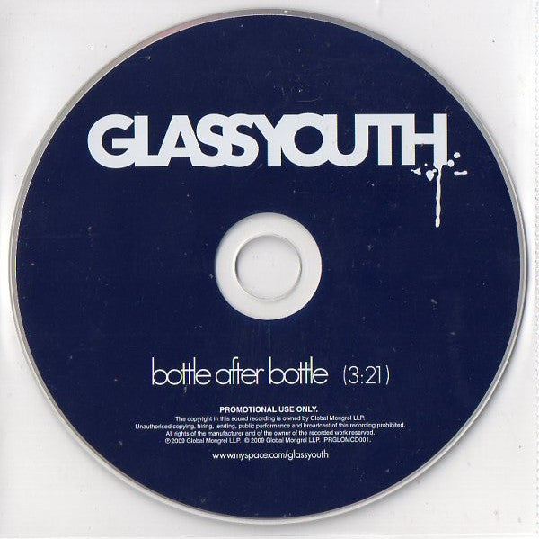 Glassyouth : Bottle After Bottle (CD, Single, Promo)