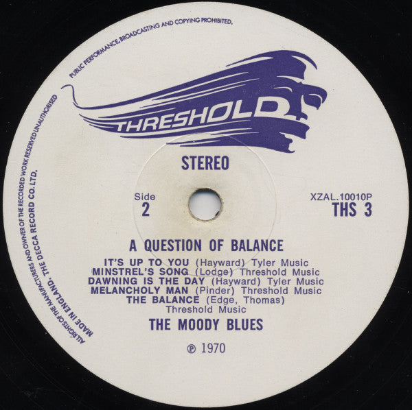 The Moody Blues : A Question Of Balance (LP, Album, Env)