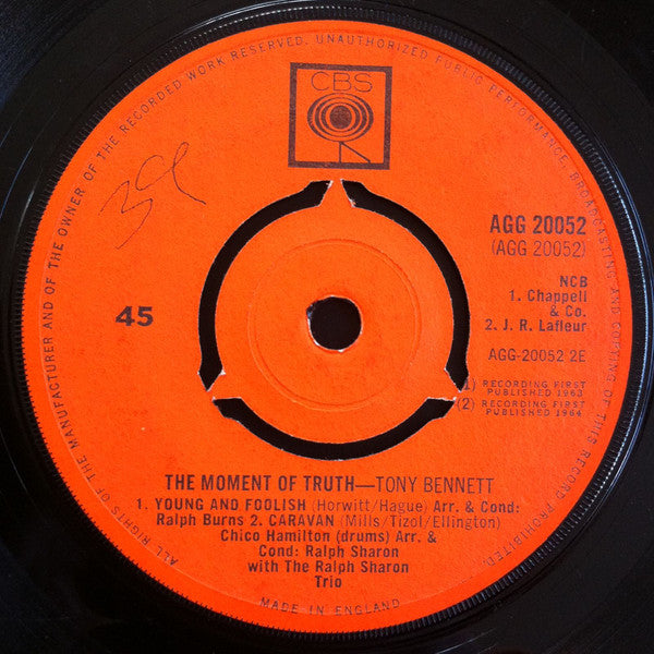 Tony Bennett : The Moment Of Truth (7", EP, Kno)