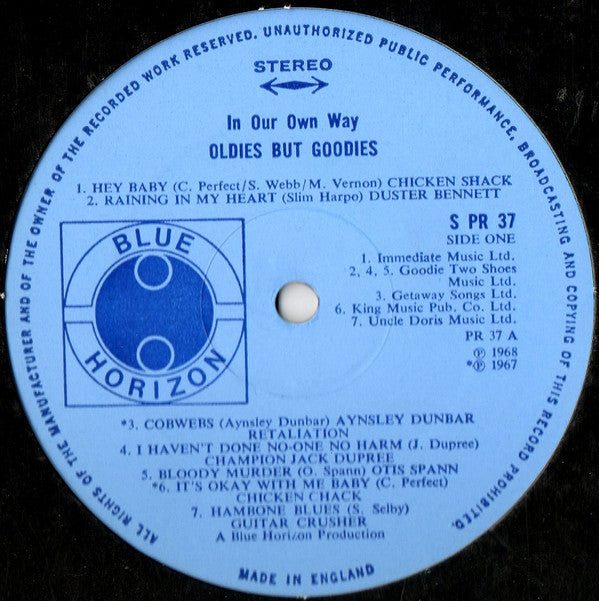 Various : In Our Own Way / Oldies But Goodies (LP, Comp)