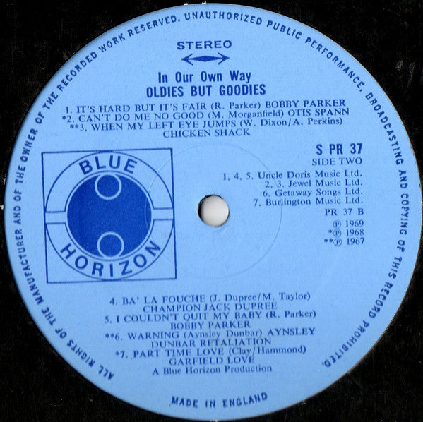 Various : In Our Own Way / Oldies But Goodies (LP, Comp)