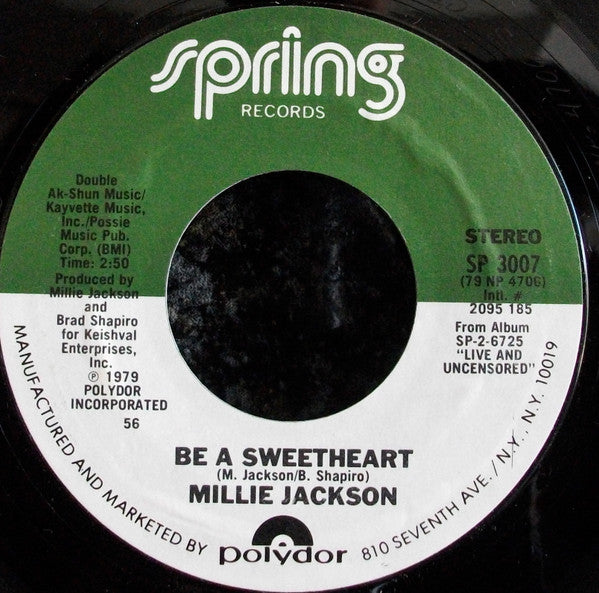 Millie Jackson : Didn't I Blow Your Mind (7", Styrene, Pit)