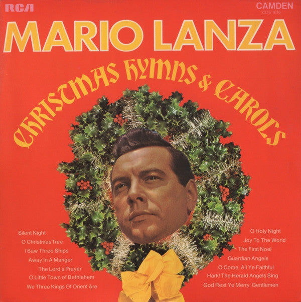 Mario Lanza : Christmas Hymns & Carols (LP, Comp, RE)