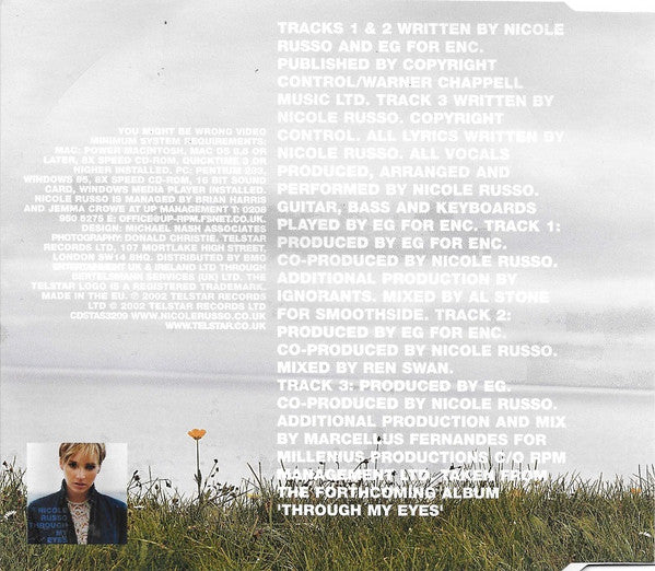 Nicole Russo : You Might Be Wrong (CD, Single, Enh)