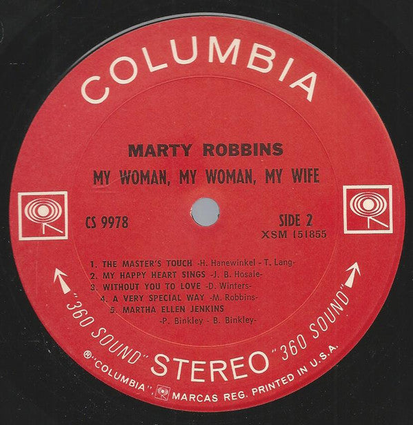 Marty Robbins : My Woman, My Woman, My Wife (LP, Album)