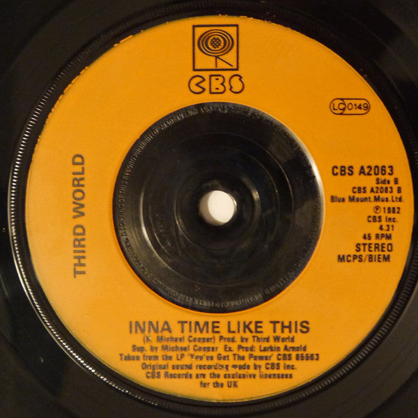 Third World : Try Jah Love (7", Single)