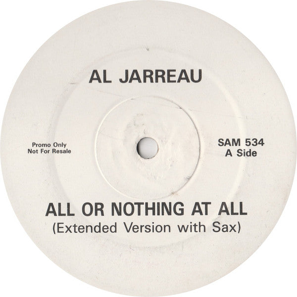 Al Jarreau : All Or Nothing At All (12", Promo)