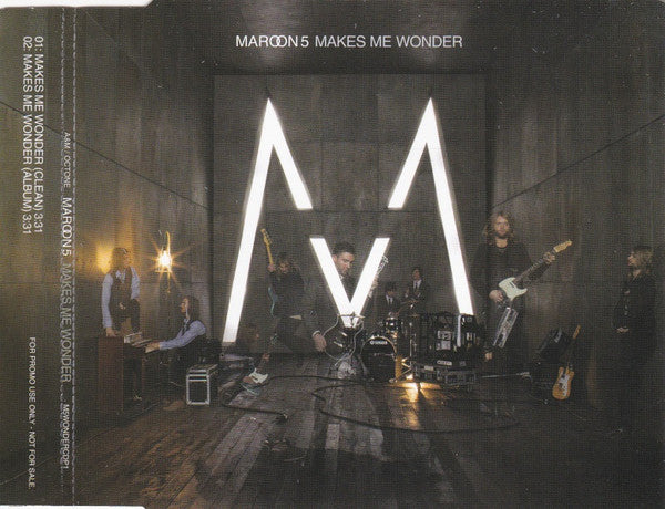 Maroon 5 : Makes Me Wonder (CD, Single, Promo)