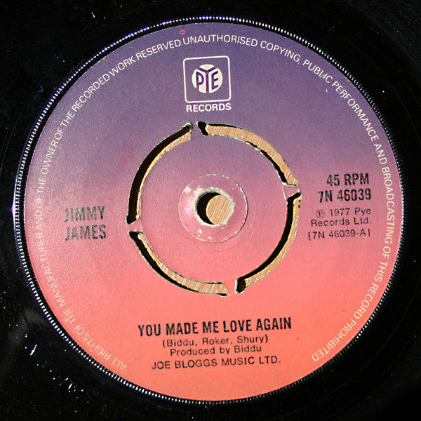 Jimmy James (2) : You Made Me Love Again  (7")