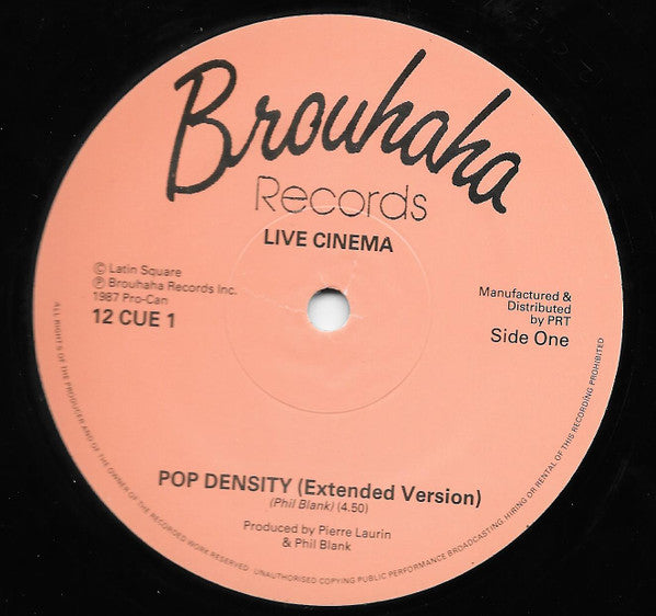Live Cinema : Pop Density (12")