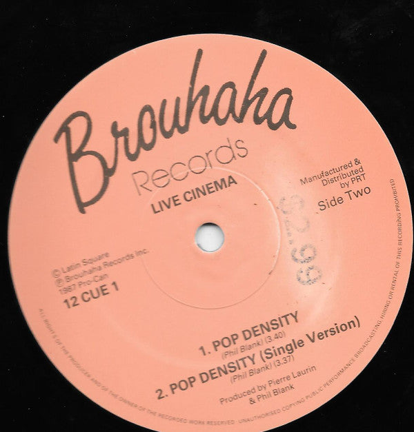 Live Cinema : Pop Density (12")