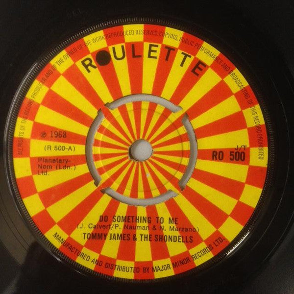 Tommy James & The Shondells : Do Something To Me  (7", Single)