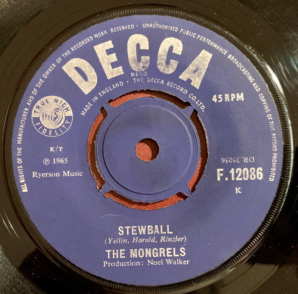 The Mongrels (2) : My Love For You (7")