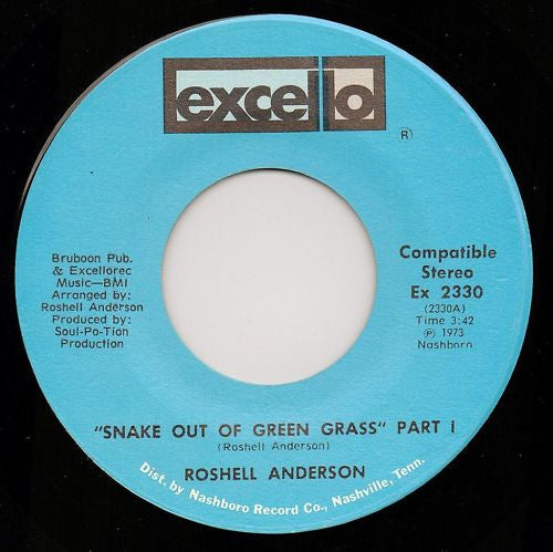 Roshell Anderson : Snake Out Of Green Grass (7")
