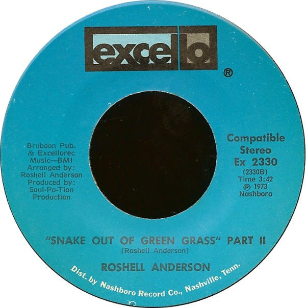 Roshell Anderson : Snake Out Of Green Grass (7")