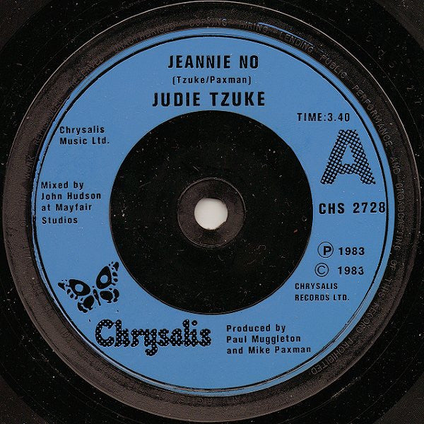 Judie Tzuke : Jeannie No (7", Single, Blu)