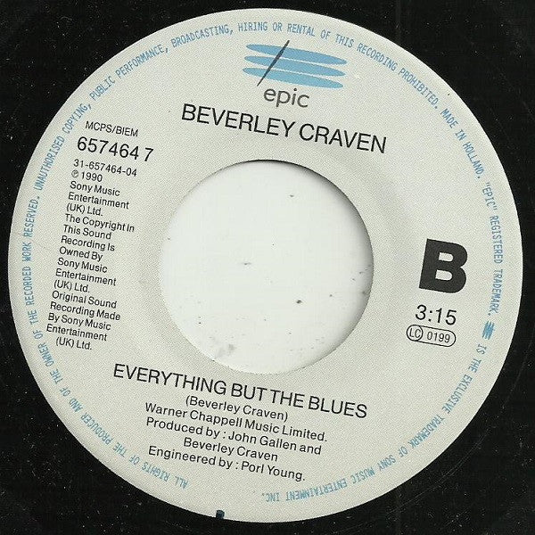 Beverley Craven : Woman To Woman (7", Single, RE)