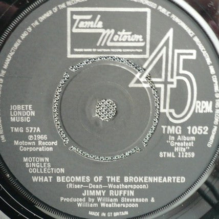 Jimmy Ruffin / Marv Johnson : What Becomes Of The Brokenhearted / I'll Pick A Rose For My Rose (7", Single)