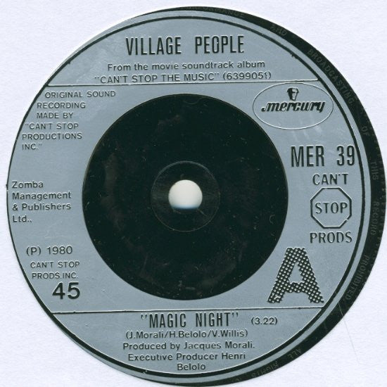 Village People : Magic Night / Liberation (7")