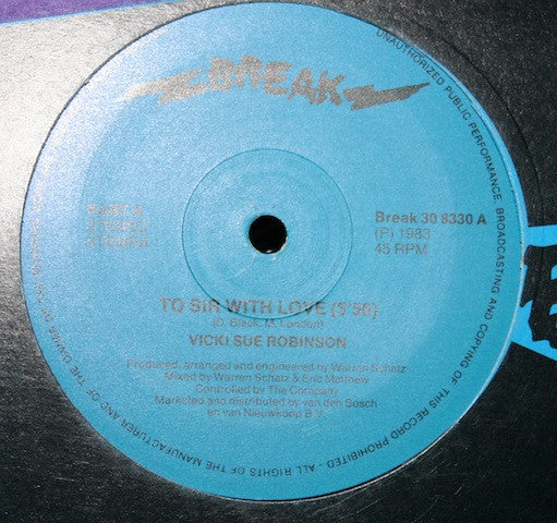 Vicki Sue Robinson : To Sir With Love (12")