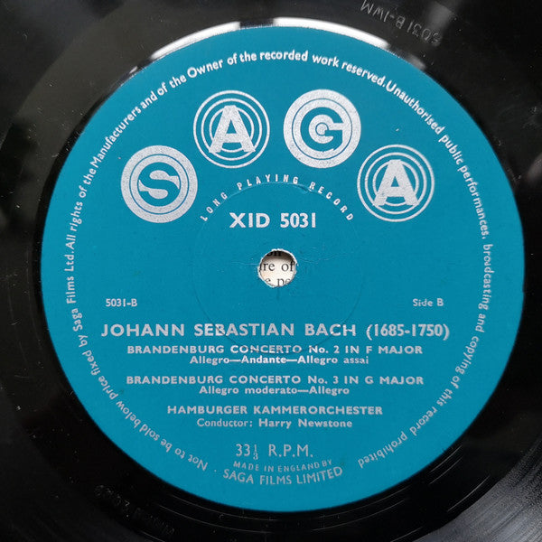 Johann Sebastian Bach By Hamburger Kammerorchester : Brandenburg Concertos, Volume One (LP)