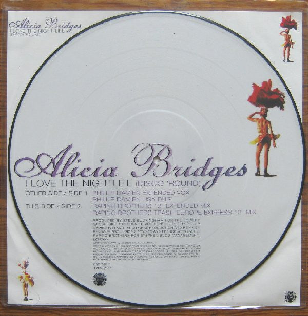 Alicia Bridges : I Love The Nightlife (Disco 'Round) (12", Pic)
