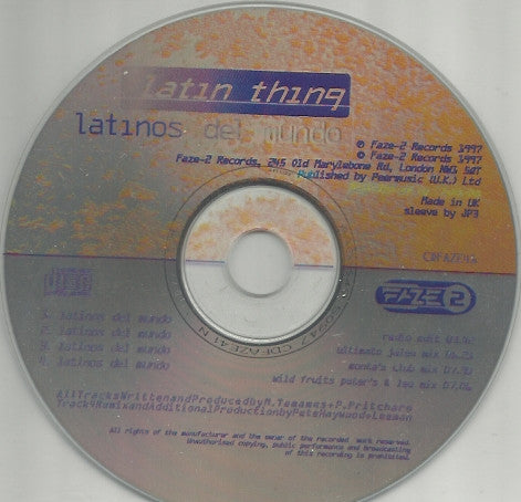 Latin Thing : Latinos Del Mundo (CD, Single)