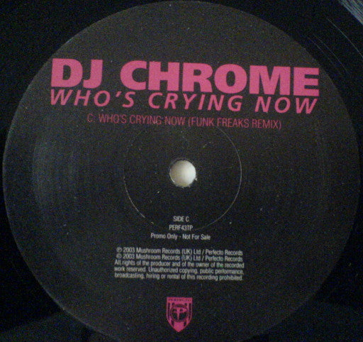 DJ Chrome : Who's Crying Now (2x12", Promo)
