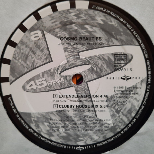 Cosmo Beauties : Wish You Merry Christmas (12")
