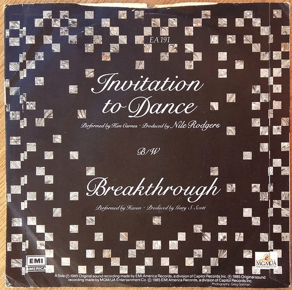 Kim Carnes : Invitation To Dance (7")
