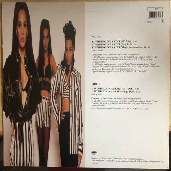 The Cover Girls : Wishing On A Star (12")