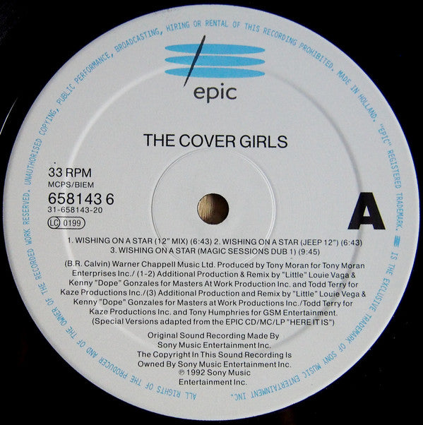 The Cover Girls : Wishing On A Star (12")