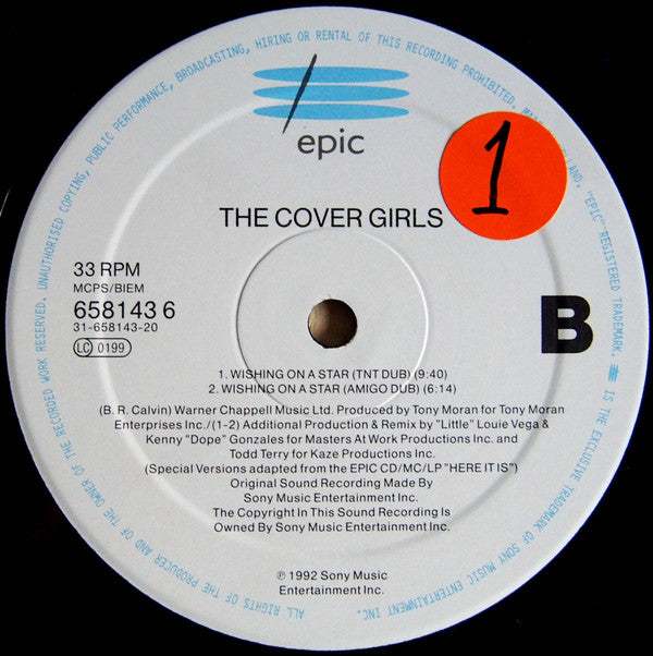 The Cover Girls : Wishing On A Star (12")