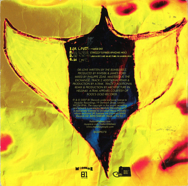 The Bumblebeez : Dr. Love (CD, Single, Promo)