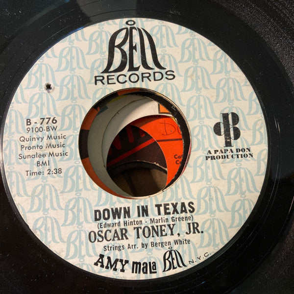 Oscar Toney Jr. : Down In Texas / Ain't That True Love (7", Single)
