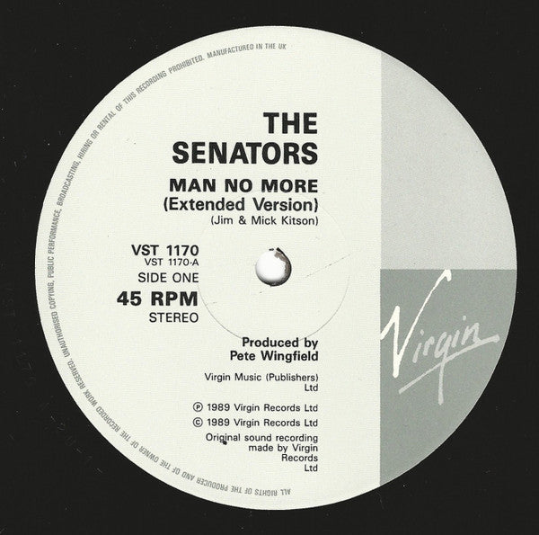 The Senators : Man No More (12", Single)