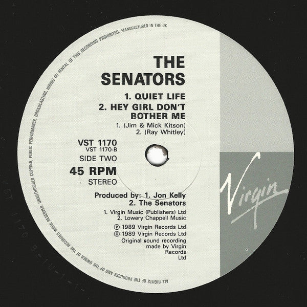 The Senators : Man No More (12", Single)
