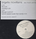 Brigette McWilliams : Too Much Woman - Album Sampler (12", EP, Promo, Smplr)