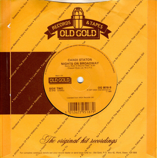 Candi Staton : Young Hearts Run Free / Nights On Broadway (7", Single)