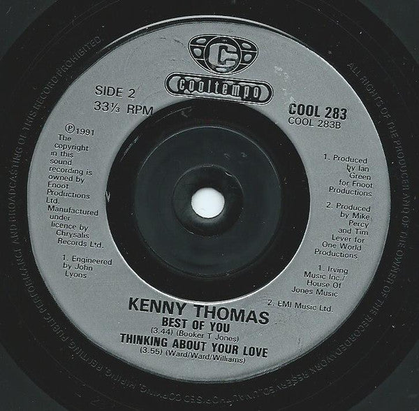 Kenny Thomas : Piece By Piece (7", EP)